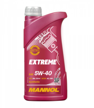 Mannol Extreme 5W-40 moottoriöljy 1 L - Moottoriöljyt - MN7915-1 - 1