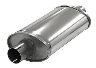 Simons ovaali vaimennin Small 2" ruostumaton - 2" pakoputket - 091-U355100R - 1